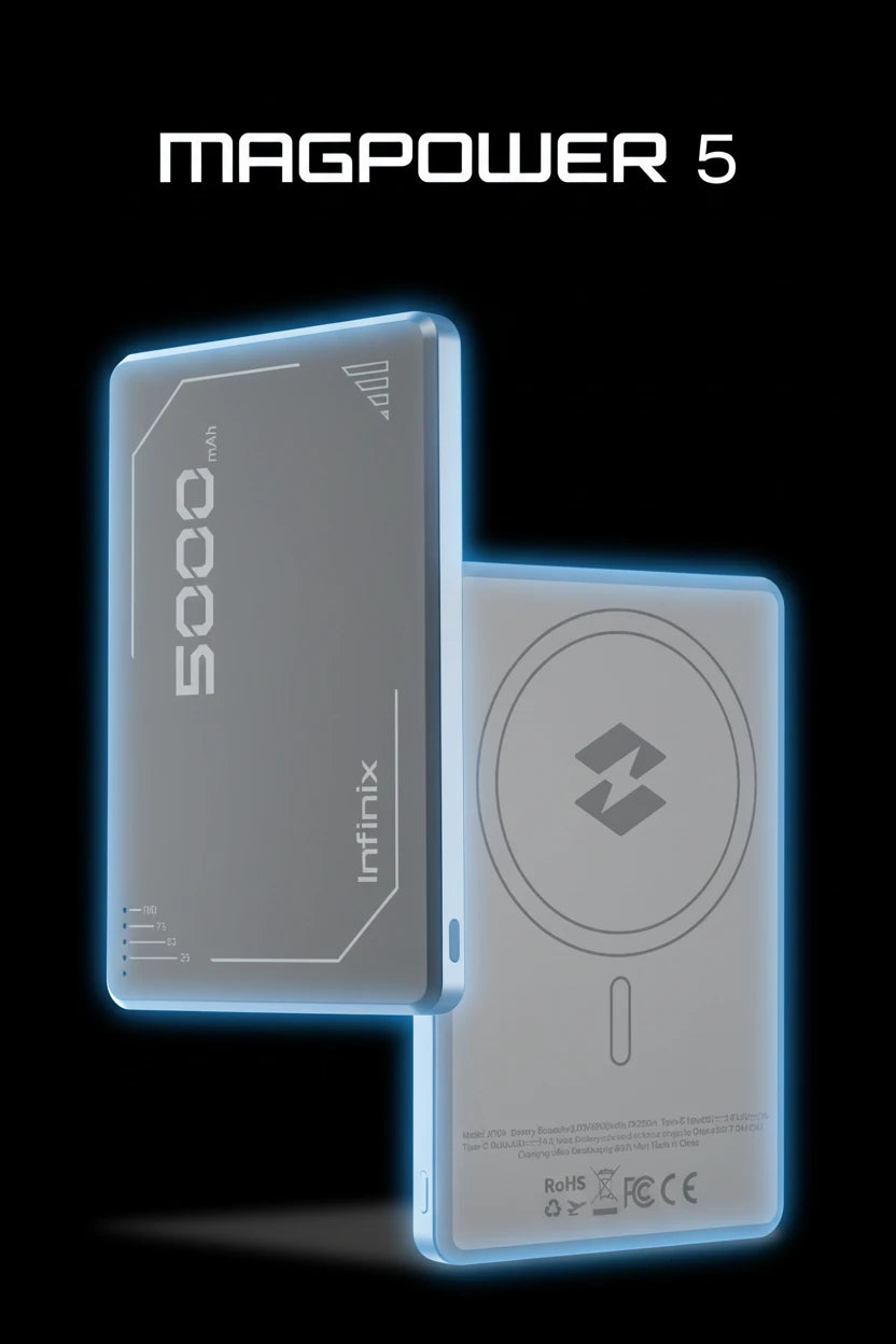 Infinix MagPower XP06 Magnetic Wireless Power Bank – 5000mAh