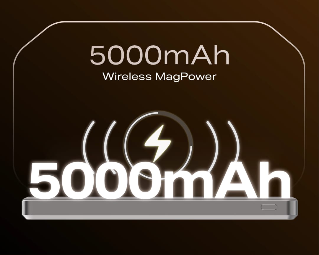 Infinix MagPower XP06 Magnetic Wireless Power Bank – 5000mAh With Free AirPods Pro3