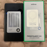 Infinix MagPower Turbo Cooling Magnetic Wireless Power Bank 5000mAh 20W Fast Charging With free Airpods Pro 3