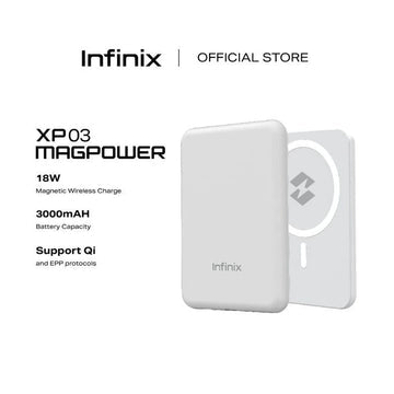 Infinix MagPower XP03 Magnetic Wireless Charger 3000mAh | Fast Charge | Slim Portable Power Bank