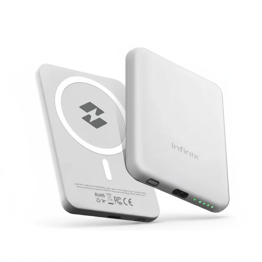 Infinix MagPower XP03 Magnetic Wireless Charger 3000mAh | Fast Charge | Slim Portable Power Bank With Free AirPods Pro3